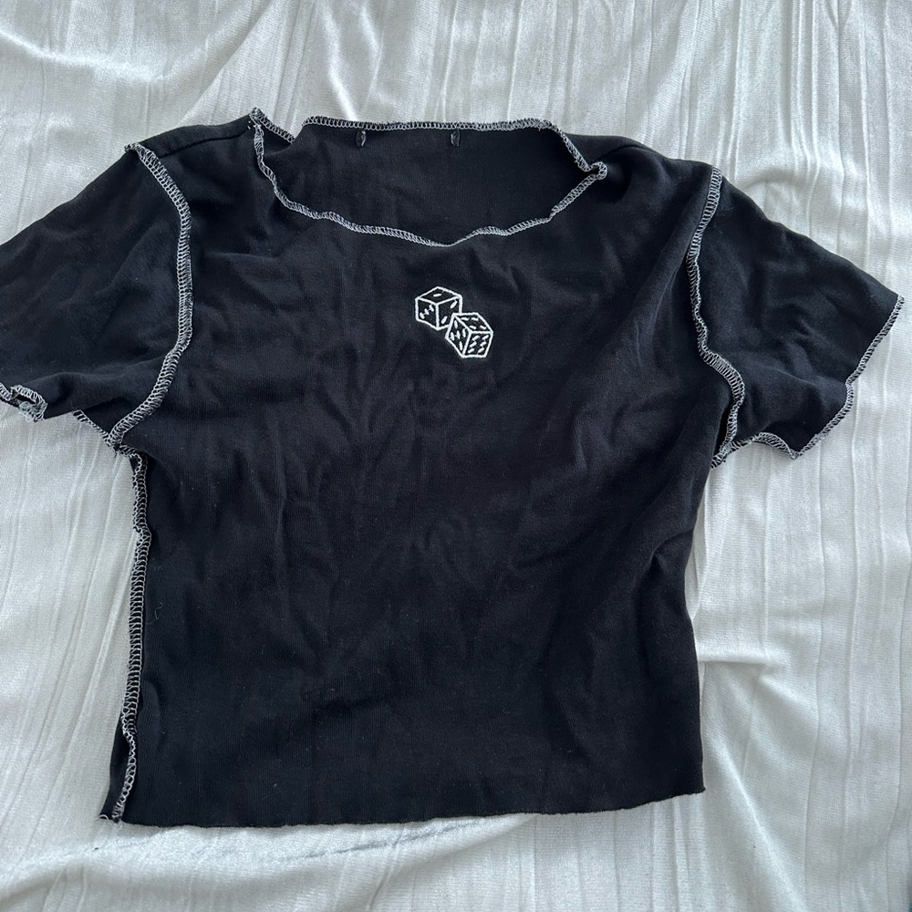 Black crop top
